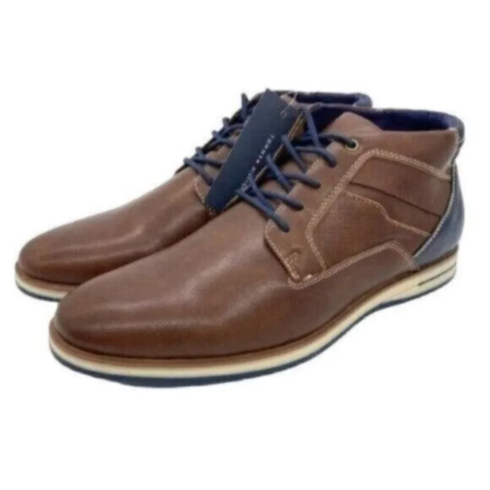 Tommy Hilfiger Chukka Boots Mens Leather Size 8